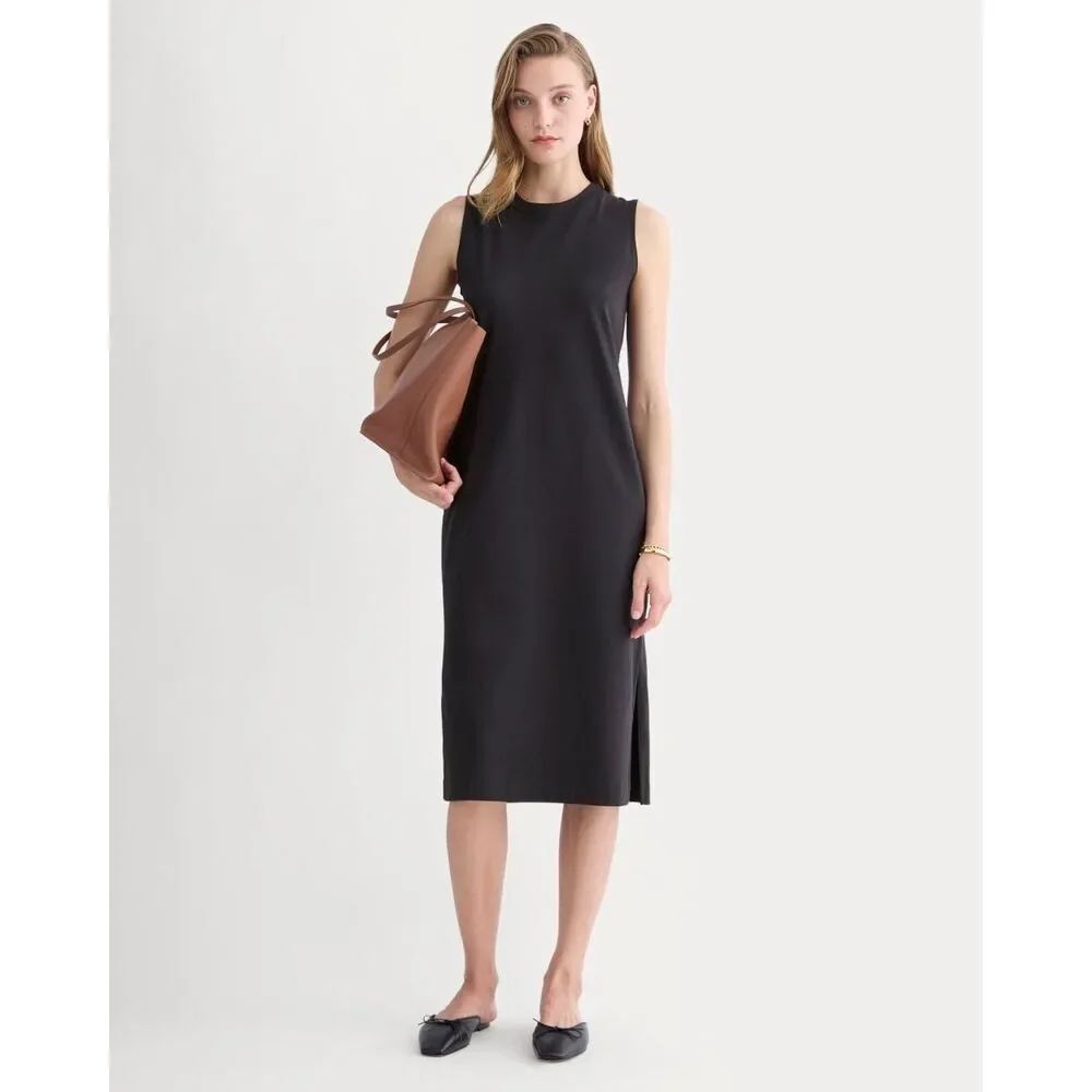 Everlane Weekend Tank Dress Sz S Black Stretch Classic